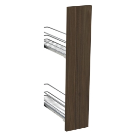Kit façade meuble cuisine Noyer Foncé 1 porte H. 71,7 cm L. 14,7 cm