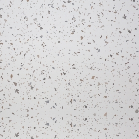 Crédence cuisine stratifiée Terrazzo Blanc - L. 240 cm