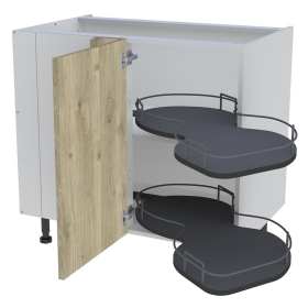 Meuble bas cuisine 1 porte H.87 cm x L. 90 cm - BSA110G - Chêne doré