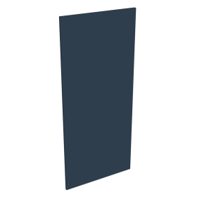 Coté de remplacement demi-colonne cuisine BLEU NUIT mat - H. 129.6 cm