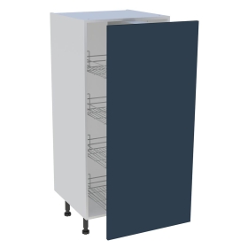 Demi colonne cuisine 1 porte H.129,6 cm x L. 60 cm - Bleu nuit mat