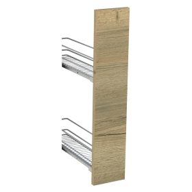 Kit façade meuble cuisine Chêne Structuré 1 porte H. 71,7 cm L. 14,7 cm
