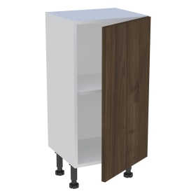 Meuble bas cuisine 1 porte H. 87 cm x L. 40 cm x P. 36,9 cm - Noyer foncé