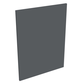 Kit joue de finition meuble bas cuisine GRIS ARDOISE MAT - H. 86.5 cm