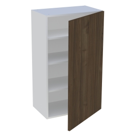 Meuble haut cuisine 1 porte H. 100,8 cm x L. 60 cm - Noyer foncé