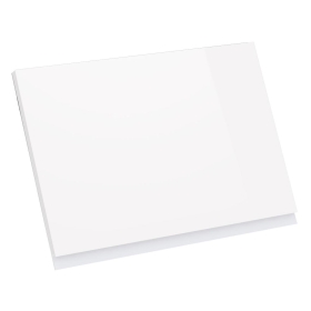 Kit façade meuble cuisine Blanc Brillant Sans Poignée 1 porte H. 42,9 cm x L. 59,7 cm