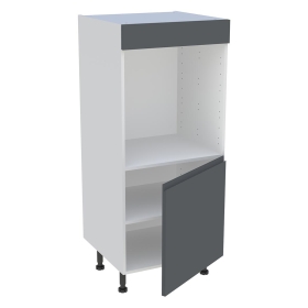 Demi colonne cuisine 1 porte H.129,6 cm x L. 60 cm - Gris ardoise mat sans poignee