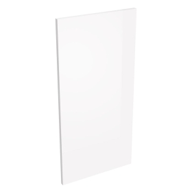 Coté de remplacement meuble haut cuisine BLANC BRILLANT SANS POIGNÉE - H. 72 cm