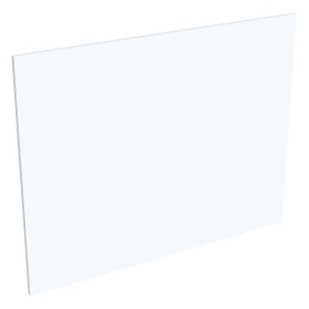 Coté de remplacement ilot pour meubles bas et haut dos à dos BLANC MAT - H. 72 cm