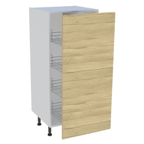 Demi colonne cuisine 1 porte H.129,6 cm x L. 60 cm - Chêne clair