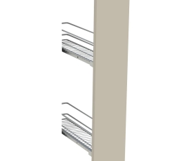 1x Kit façade meuble cuisine Beige Mat 1 porte H. 71,7 cm L. 14,7 cm