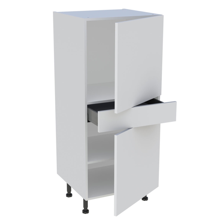 Demi-colonne cuisine 60 cm avec 2 portes et 1 tiroir